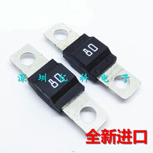 进口汽车螺栓式保险片哈弗H6H2主电源150A100A80A安 发电机保险丝 80A全黑款(1个)