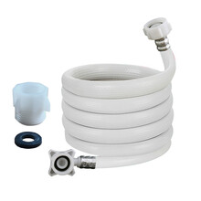 美的/Midea全自动滚筒波轮洗衣机进水管通用防爆加长注水管 2.0M(加转接头)6分螺丝接口