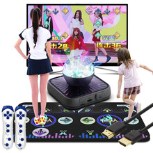 跳舞毯双人 跳舞机家用无线感应跳舞毯电视游戏毯家用跳舞机跳舞毯体感减肥游戏机运动毯电视六一儿童节礼物 PVC材质+高清HDMI接口+无线主机双人一体