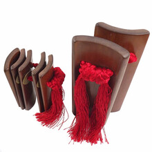 梵巢 专业老竹水煮成人款快板儿童响板表演初学天津快板  红色儿童款 KL-01