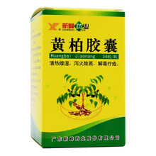 新峰 黄柏胶囊 1g*36粒 清热燥湿泻火除蒸解毒疗疮湿热泻痢黄疸热淋湿疹瘙痒 7盒装