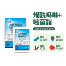 飓风70%烯酰吗啉嘧菌酯黄瓜霜霉病专用药早晚疫病农药杀菌剂 6000g