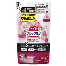 日本原装 花王 （KAO）厕所洗手间马桶去污剂清洁剂去污剂 玫瑰花香替换装 330ml