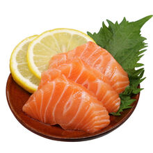 三文鱼(中段)刺身新鲜切割三文鱼生鱼片即食生吃日料生鱼片 2份 【去皮边角430克/份】