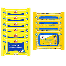 标奇 擦鞋湿巾 运动鞋清洁剂 擦鞋神器湿巾小白鞋一擦白 网面帆布球鞋清洗去污洗鞋擦鞋一次性湿纸巾 运动鞋湿巾12片*6包+运动鞋湿巾30片*4包