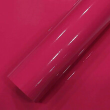 汽车改色膜全车车身改色亮光膜摩托车模贴纸整车内饰贴膜改装贴纸 高亮玫红色 1.52米宽*50厘米长