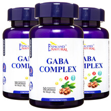 美国原装进口爱司盟抗忧安y-氨基丁酸复合胶囊50粒 茶叶茶氨酸 成人中老年人 150粒/共3瓶装