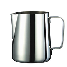 拉花缸 不锈钢带刻度拉花杯 花式咖啡压纹尖嘴打奶泡杯器具 304(内刻度)350ml