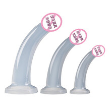 云曼透明仿真假阳具手动小号后庭肛塞男用女用自慰器gay男同志同性恋用品夫妻女性成人玩具女士情趣性工具  肛条【中号】配60g润滑油