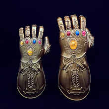 2021新款钢铁侠可穿戴灭霸无限手套可打响指宝石拆卸可动儿童无线纳米手臂 灭霸无限手套发光【儿童】礼盒