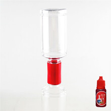 幼儿园区角科技小制作水龙卷风玩具连接器旋涡演示器龙吸水实验 红连接器(包含瓶2只+色素1瓶)