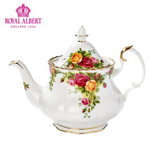 Royal Albert英国皇家阿尔伯特骨瓷茶具欧式进口咖啡杯盘子礼盒马克杯下午茶老镇玫瑰 小茶壶800ml