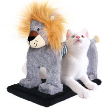 憨憨宠 猫抓板猫玩具猫咪玩具剑麻猫抓柱猫爪板磨爪蹭痒自嗨幼猫成猫玩具猫咪用品 多功能猫抓柱  狮子款