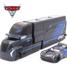 赛车汽车总动员3黑风暴杰克逊酷姐麦昆合金玩具车模型儿童玩具车 黑风暴杰克逊+货柜车