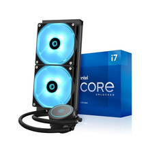 英特尔 Intel i7-11700 8核16线程 盒装CPU处理器 +ID-COOLING AURAFLOW X 240水冷散热器套装