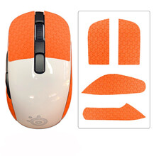 鼠标防滑贴适用 Steelseries 赛睿 RIVAL106 鼠标侧边滑贴防汗贴 橙色【防滑贴】