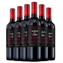 超市	干露 红魔鬼（Casillero del Diablo）黑金珍藏红葡萄酒 750ml *6瓶整箱装 智利进口红酒