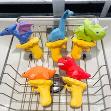 恐龙小水枪具2岁3岁4岁宝宝网红抖音同款剑龙三角龙翼龙儿童洗澡戏水沙滩泳池水上乐园小号卡通呲水枪 五个装恐龙水枪【每个款式1个】