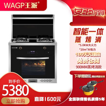 王派（WAGP）集成灶蒸烤一体灶自动清洗家用环保灶侧吸下排式抽油烟机 900mm蒸烤消款 液化气
