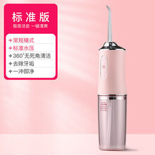 电动冲牙器便携式智能洗牙器牙结石牙线牙垢家用口腔清洁牙齿神器 樱花粉 升级款-3喷头/2种模式/强劲水压