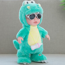 儿童电动动物玩具会走路学说话的婴儿宝宝唱歌跳舞1岁2一小孩女孩 284-2奶瓶娃娃 绿色恐龙 72首歌（学说话+走路）