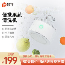 悠伴（UPANY）果蔬清洗机 家用洗菜机食材净化机全自动果蔬解毒机去农残 白色
