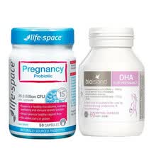 国际	
Life Space孕期孕妇女性益生菌胶囊50粒+Bio Island孕妇DHA孕妇海藻油60粒