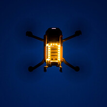 适用于大疆御Mini 2 SE增高起落架 桨叶保护罩护桨 御Mavic迷你1快拆手持减振支架配件 御mini 2/1/SE通用一体发光脚架