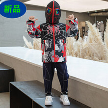 【反季清仓】童装迪士尼同款儿童羽绒服蜘蛛侠棉衣20冬新款加厚眼镜羽绒棉服男童中小童棉袄青少年小孩子穿 红色 100cm