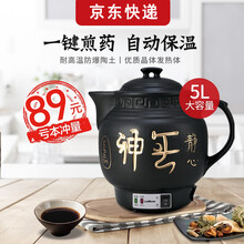 雷凡（LeiFan）全自动煎药壶养生壶4L电子煎药陶瓷中药壶熬药膳中药煲家用中药锅熬药罐电砂锅免过滤 5.0L 紫砂（大容量）