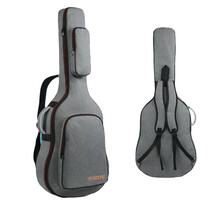YUEDONG 吉他包背包加厚41/42寸民谣吉他包木吉他琴包双肩防水溅防震 灰色