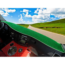 适配东风新天龙KLVL旗舰KX天锦KR大货车仪表台防晒避光垫工作台草坪 水洗款绿色无穗（下单水箱网） 东风畅行D3L