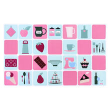 佳曼（JIAMAN）厨房防油贴自粘贴纸家用灶台油烟贴卡通防油防水墙贴瓷砖贴 粉色蛋糕