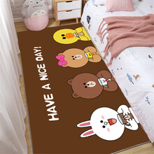 儿童房地毯宝宝爬行垫卡通卧室少女满铺房间茶几床边地毯客厅家用生日礼物抖音网红同款 艾米3号 40*120cm