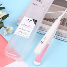 Sunchance卷发棒直发卷发两用刘海直发棒迷你便携式直板小型夹板拉发器 直卷两用粉白可妮兔 三件套