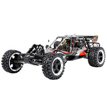 全金属汽油遥控车1:5大型沙漠越野车 BAJA高速烧油燃油赛车 45CC发动机 专业RC模型赛车 全金属BAJA越野车(黑色) 模型标配版