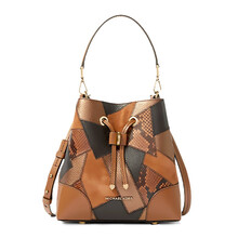迈克·科尔斯（MICHAEL KORS）MK Mercer Gallery棕色拼接中号水桶包单肩斜挎包 30F0AZ5L1O LUGG MULTI