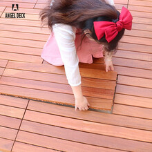 ANGEL DECK网红防腐木地板户外庭院阳台花园实木拼接地板自铺设硬木龙凤檀地板90*30*3cm