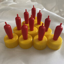 【10个装】羊用奶嘴直接拧在饮料瓶上喂小羊的红奶嘴兽用器械养殖 饮料瓶奶嘴10个