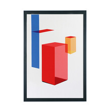 WEG维格列艺术 盛晓版画 《Cube 立方体》现代潮流简约艺术品挂画 60*90cm Cube 立方体