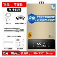 家用天然气12L16L升恒温强排式液化煤气平衡式洗澡燃气热水器 【平衡款】16升（不包安装） 液化气