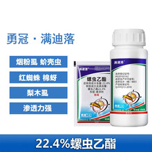 勇冠 满迪洛22.4%螺虫乙酯螺虫乙酯蚜虫白粉虱介蚧壳虫红蜘蛛农药杀虫剂 100g*5瓶