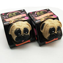 解压狗拍拍狗拉拉哈巴狗捏捏乐玩具创意减压发泄慢回弹沙皮狗同款捏一捏搓一搓 一对哈巴狗【2只】