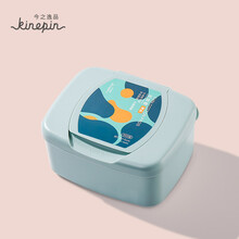 今之逸品 卸妆棉薄300抽胶盒装化妆棉片省水细柔美妆底妆工具 北欧蓝盒装300抽