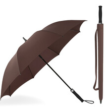 OB商务雨伞定制印LOGO  高尔夫伞晴雨伞 广告伞长柄伞 雨伞自动开伞太阳伞礼品伞 直柄商务大伞 咖啡色[基础款长柄商务雨伞]伞下直径123cm