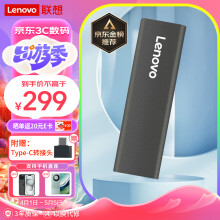 联想（Lenovo）512GB 移动硬盘固态(PSSD)Type-c USB3.1接口 手机直连 ZX1 灰色