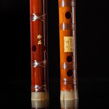 灵声乐器 董雪华笛子竹笛一节考级演奏笛珍品笛竹笛 董雪华老师制作专业横笛学生考级笛 F调二节