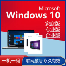 微软win10/windows10/w10/Windows10系统正版激活码/Win10专业版系统盘 无票 Win10专业版