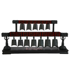 曾侯乙可演奏乐器采耳编钟青铜器 黑色