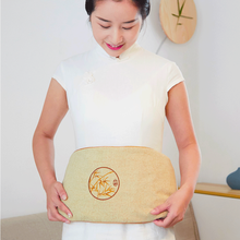 芝竹堂 盐袋粗盐热敷包 艾盐包热敷袋 艾草艾叶艾灸包大颗粒海盐敷袋 家用微波炉加热盐包 竹韵中长款（纯粗盐） M